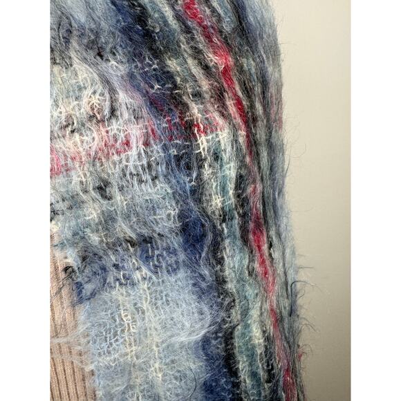 LOCHCARRON of Scotland Princess Diana Of Wales Blue Red Scarf Mohair Wool Tartan - Picture 4 of 4